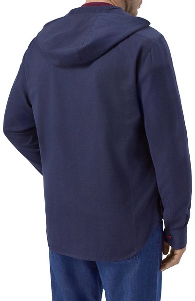 Рубашка KITON темно-синего цвета по цене 122000 руб., арт. UMCMARH0944013_, фото 4 Рубашка KITON, арт. UMCMARH0944013_, фото 4