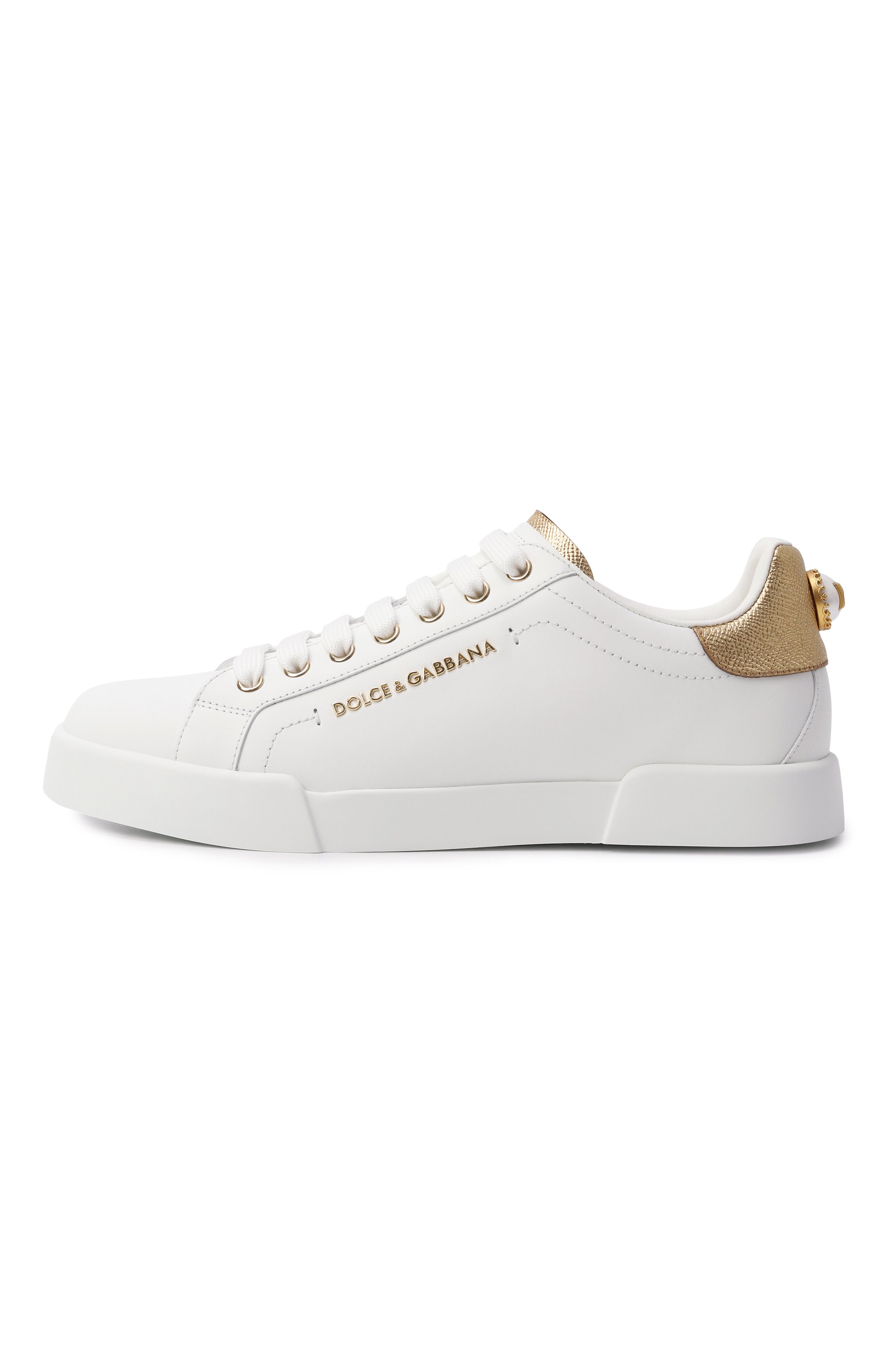 Кожаные кеды portofino DOLCE & GABBANA, арт. CK2329/AN298, фото 4