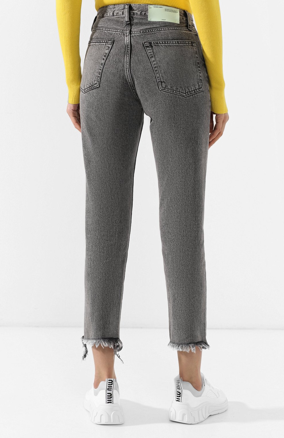 Джинсы с необработанным краем OFF-WHITE, арт. 0WYA008R197740577500, фото 4