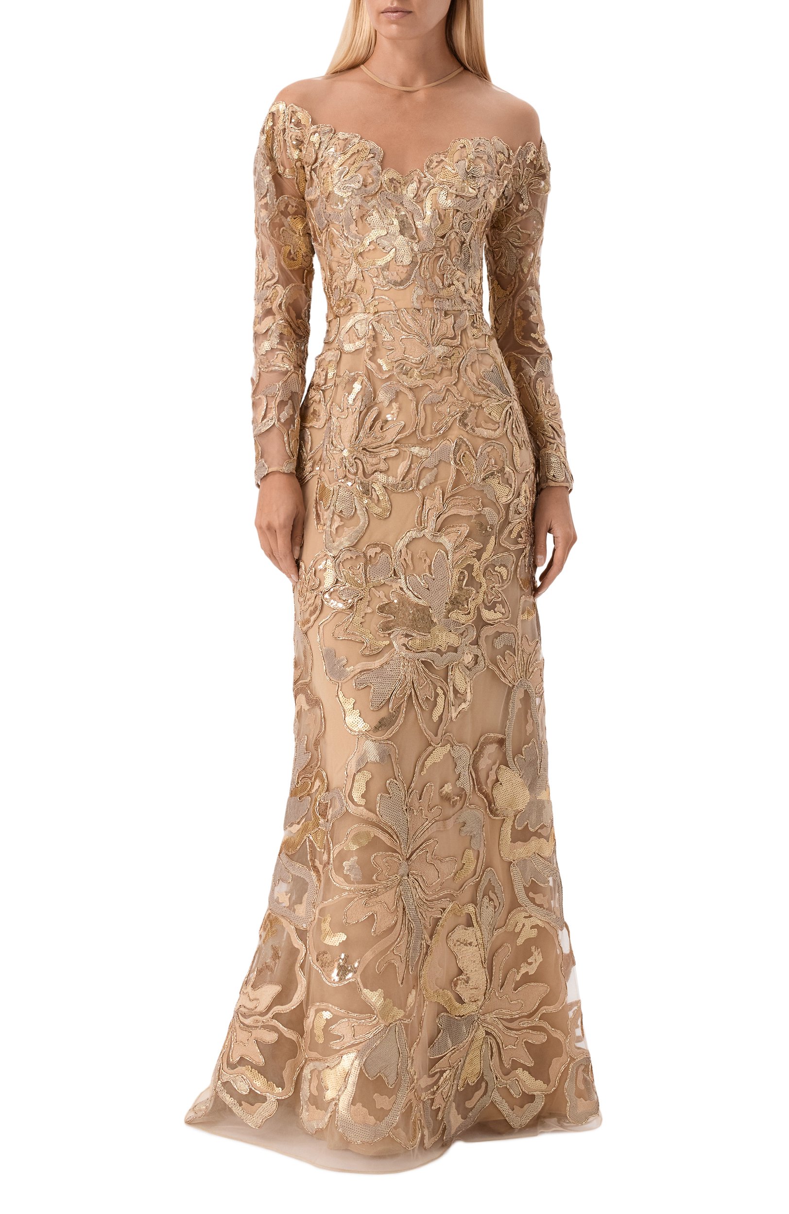 Платье с отделкой пайетками ELIE SAAB, арт. D1338NP26/YA071, фото 2