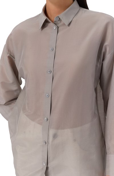 Рубашка из хлопка и шелка 12 STOREEZ, арт. 130612, фото 5