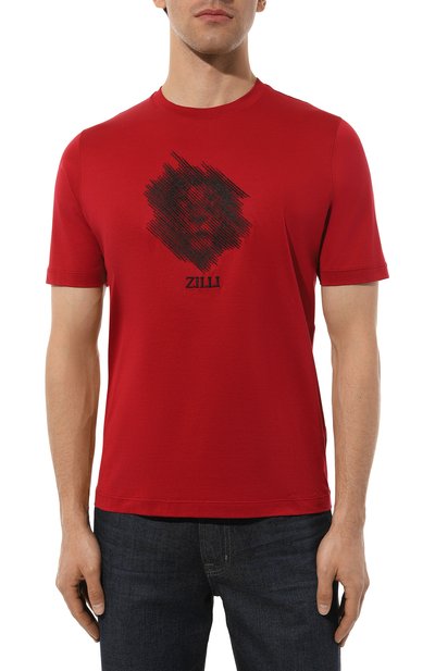 Хлопковая футболка ZILLI, арт. TSR001M0110VLIST0M, фото 3