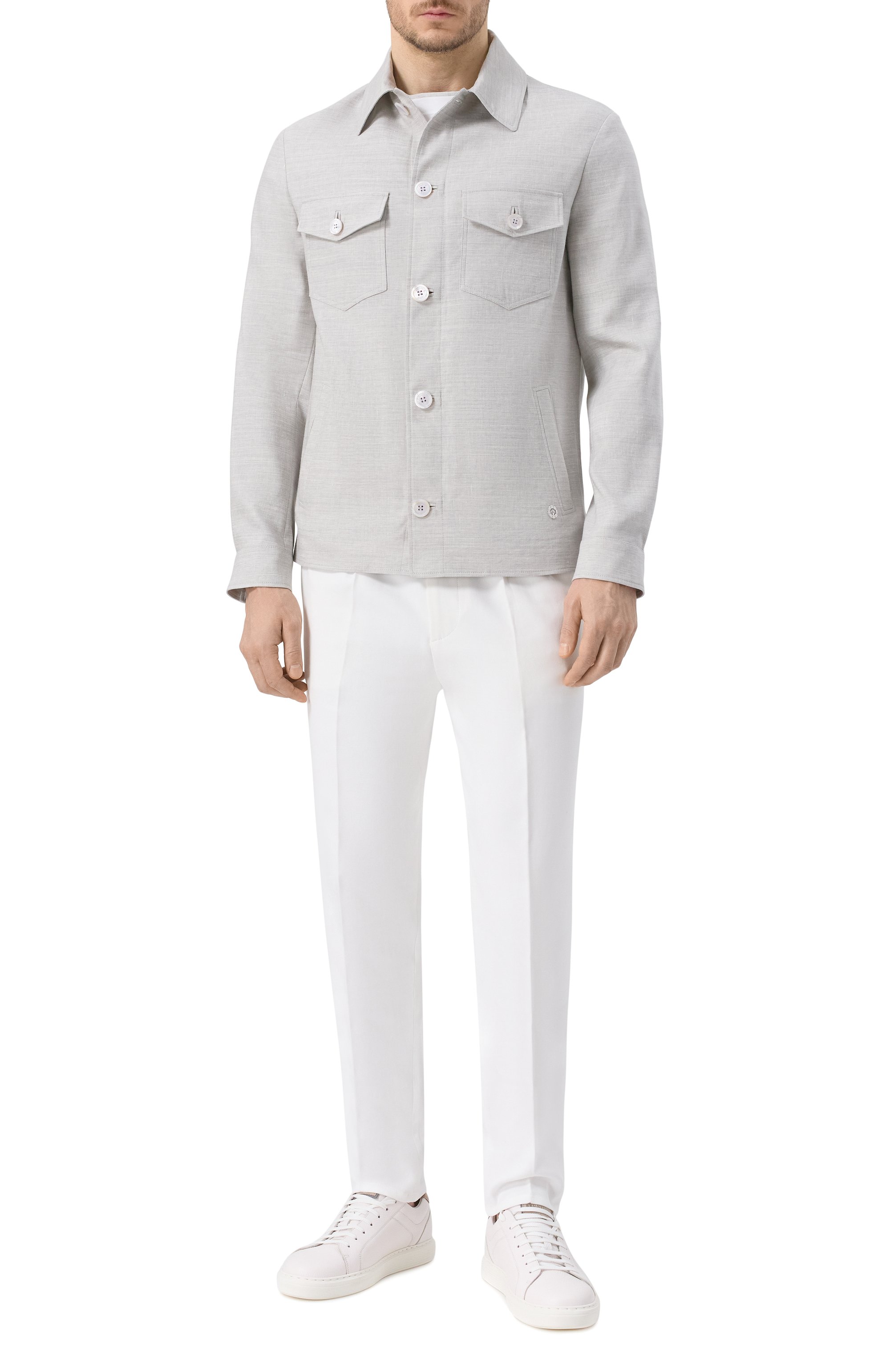 Куртка-рубашка изо льна и шерсти STEFANO RICCI, арт. M7J5100380/WL003L, фото 2