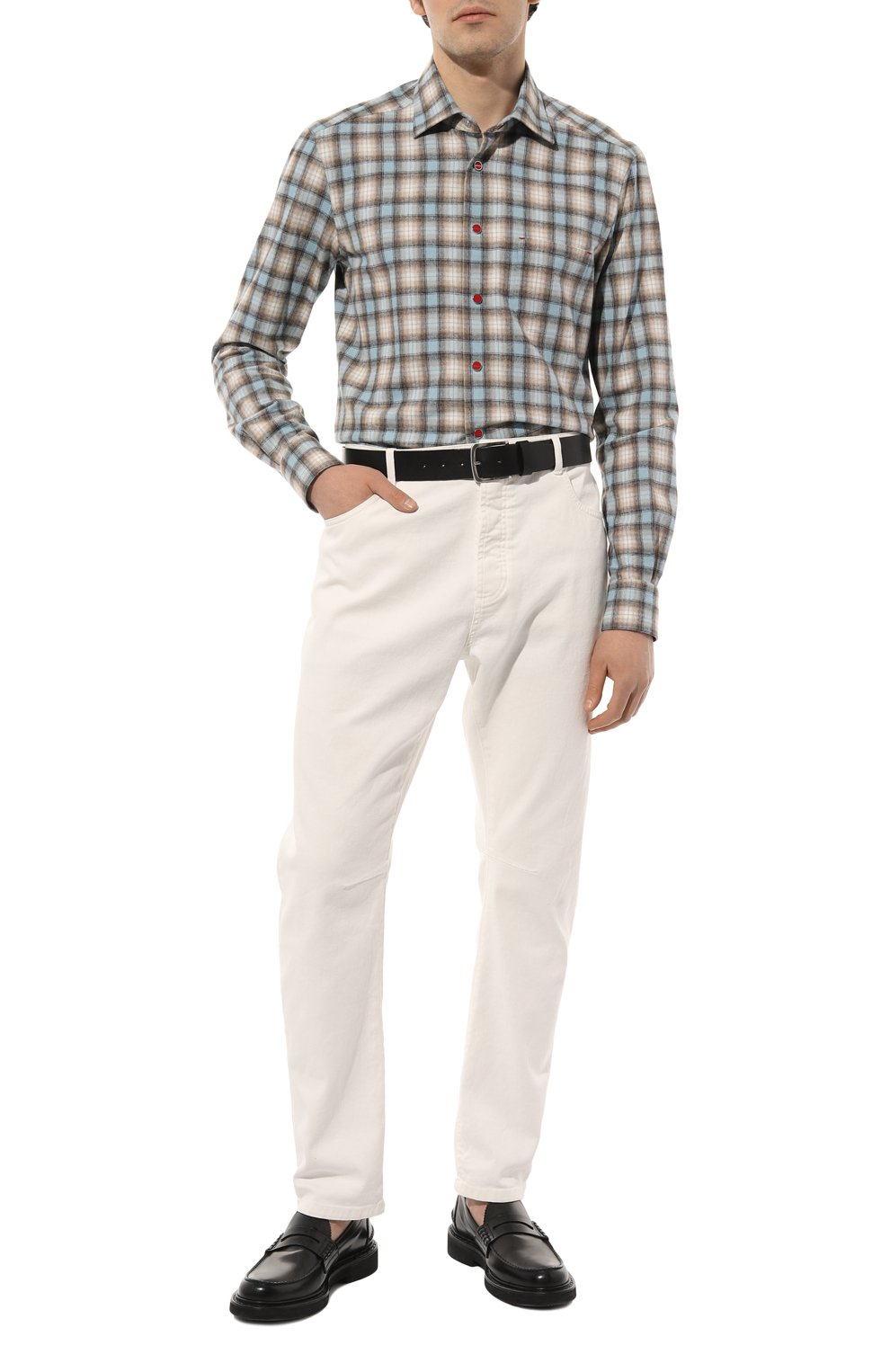 Хлопковая рубашка KITON, арт. UMCNERPH08610, фото 2