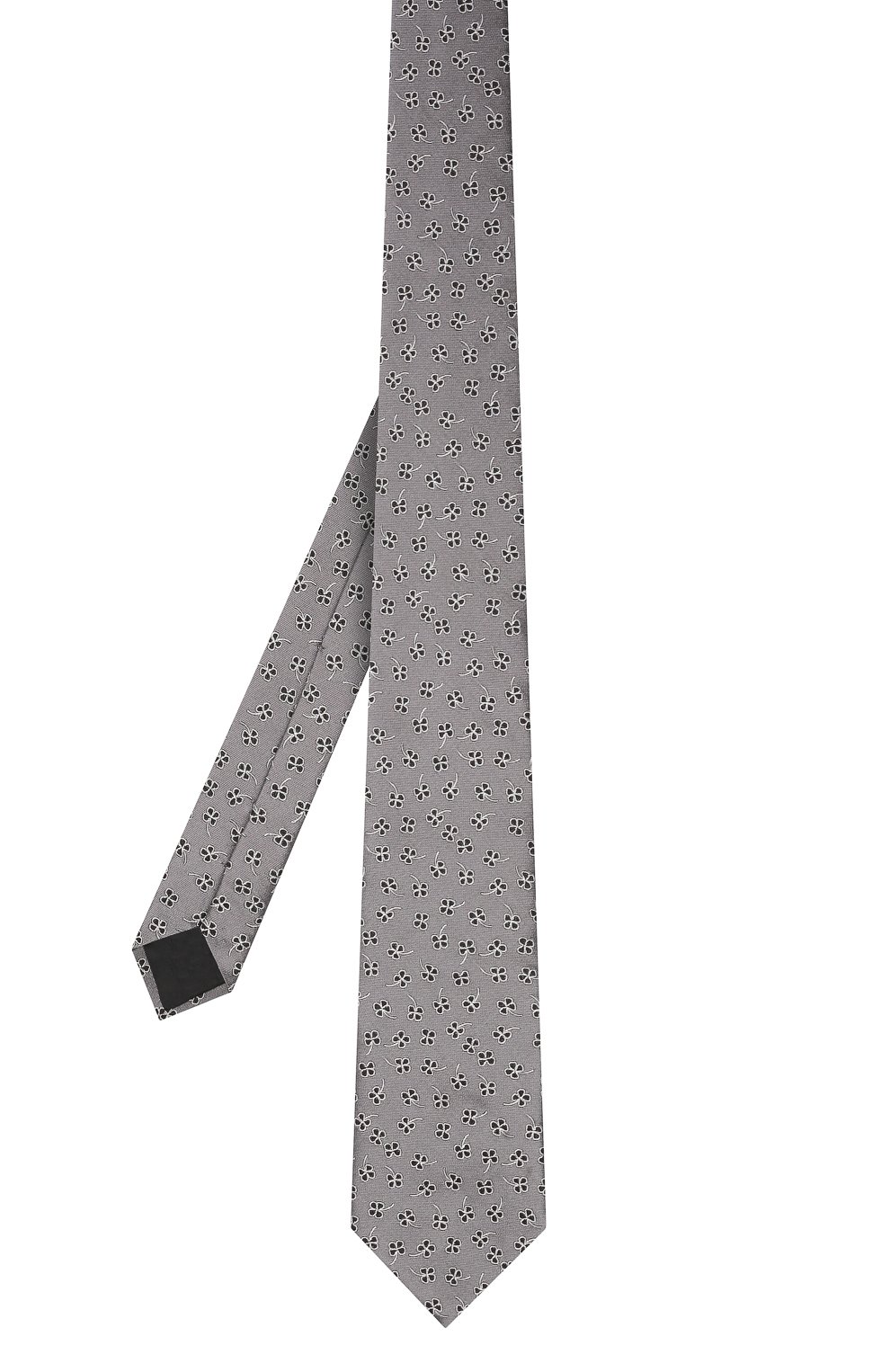 Шелковый галстук LANVIN серого цвета по цене 11150 руб., арт. 3221/TIE, фото 3 Шелковый галстук LANVIN, арт. 3221/TIE, фото 3