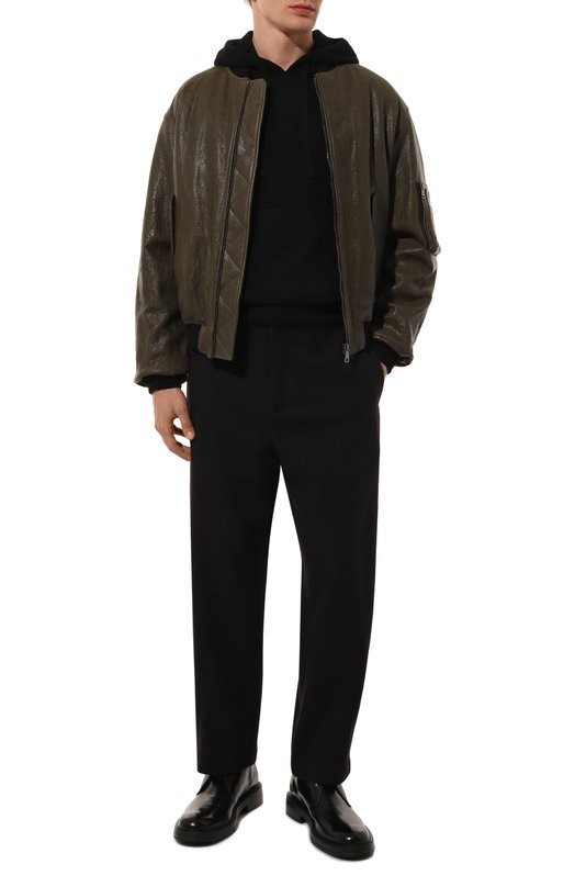 Худи из шерсти и кашемира Dolce & Gabbana GXX20T/JFMFC Чёрный  GXX20T/JFMFC Фото 2