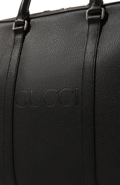 Кожаная сумка для ноутбука GUCCI черного цвета по цене 272160 руб., арт. 674174 0E8JN, фото 3 Кожаная сумка для ноутбука GUCCI, арт. 674174 0E8JN, фото 3