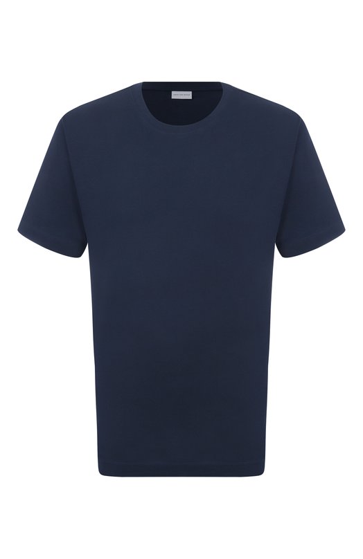 Хлопковая футболка Dries Van Noten 021100-2600-509 Синий 021100-2600-509