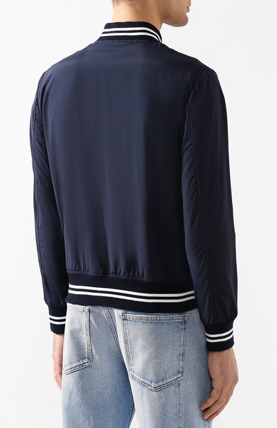 Шерстяной бомбер ELEVENTY PLATINUM темно-синего цвета по цене 49350 руб., арт. 979GB0034 GBT27007, фото 4 Шерстяной бомбер ELEVENTY PLATINUM, арт. 979GB0034 GBT27007, фото 4