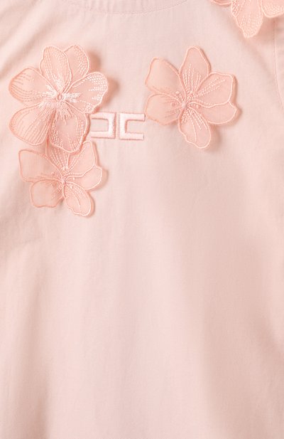 Хлопковое платье ELISABETTA FRANCHI LA MIA BAMBINA, арт. EGAB2090/CA235, фото 3