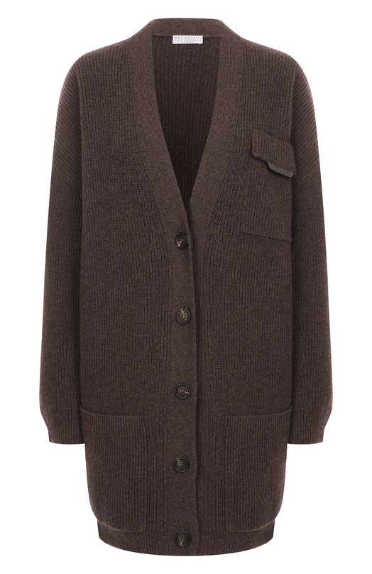 Кашемировый кардиган Brunello Cucinelli M12721716P Коричневый M12721716P