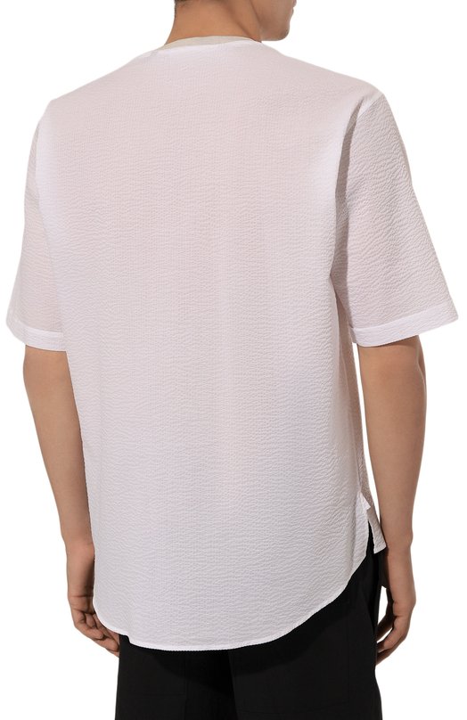 Футболка из вискозы Giorgio Armani GM000055/TE11186 Белый  GM000055/TE11186 Фото 4