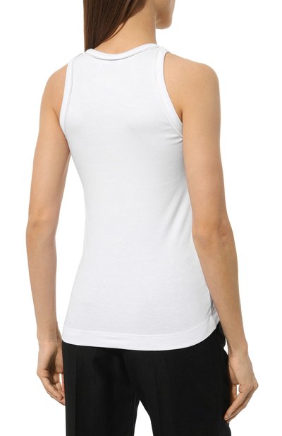 Хлопковая майка BRUNELLO CUCINELLI белого цвета по цене 54050 руб., арт. M0TC8EH700, фото 4 Хлопковая майка BRUNELLO CUCINELLI, арт. M0TC8EH700, фото 4