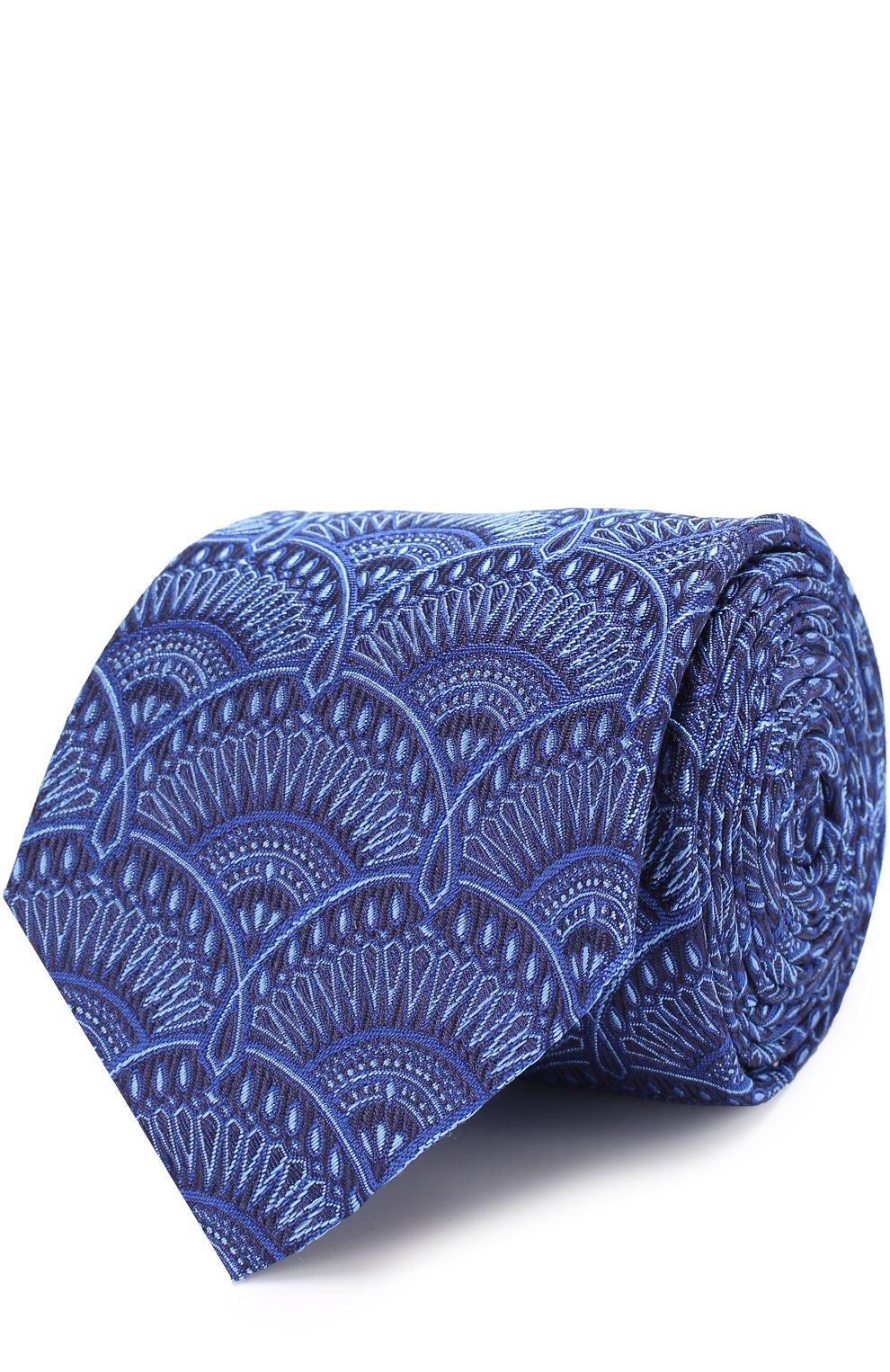 Шелковый галстук с узором TURNBULL & ASSER, арт. TIE002-BB232, фото 1