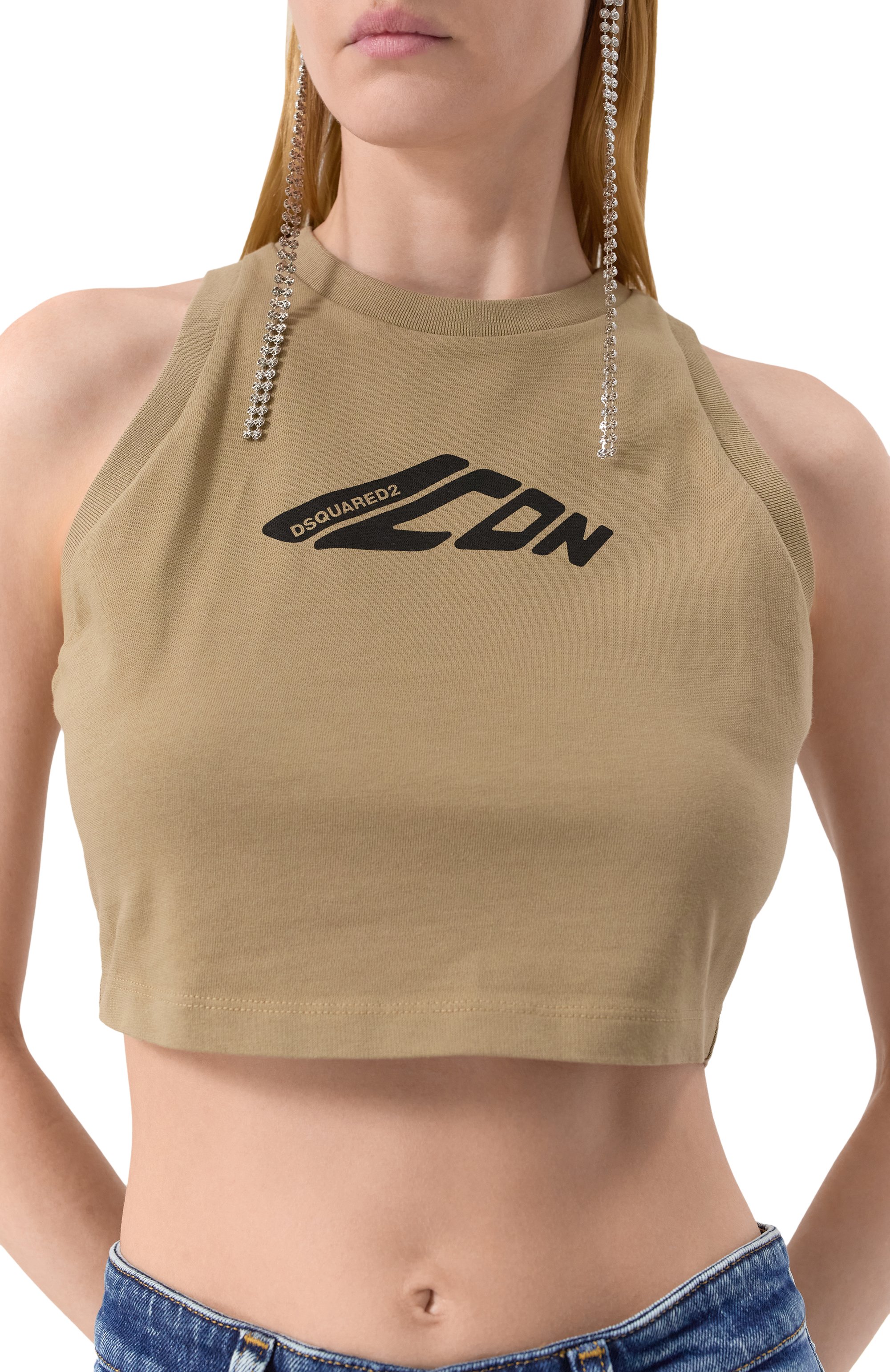 Хлопковый топ DSQUARED2, арт. S80NL0004/D20033, фото 5