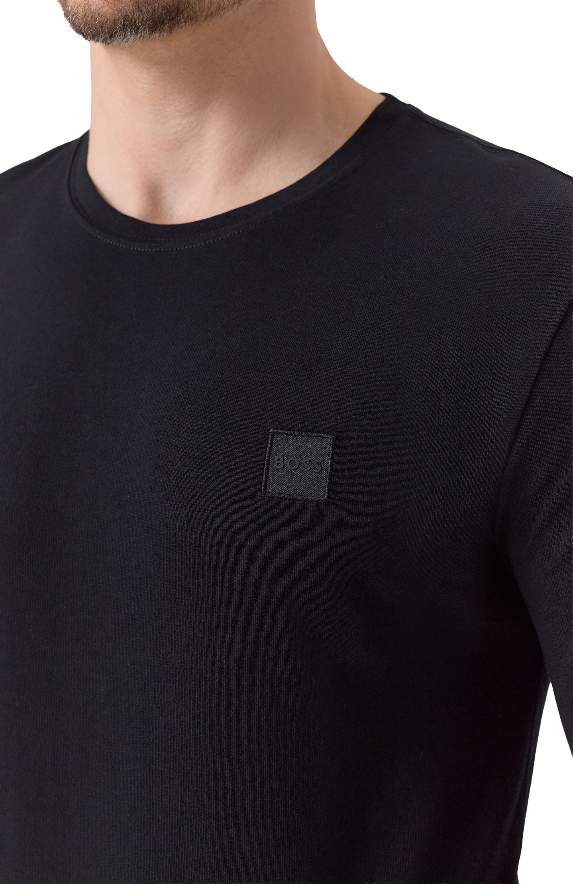 Хлопковый лонгслив BOSS ORANGE, арт. 50512111, фото 5