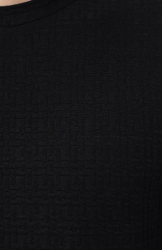 Футболка из вискозы и кашемира Giorgio Armani 3DSM71/SJGUZ Синий  3DSM71/SJGUZ Фото 5