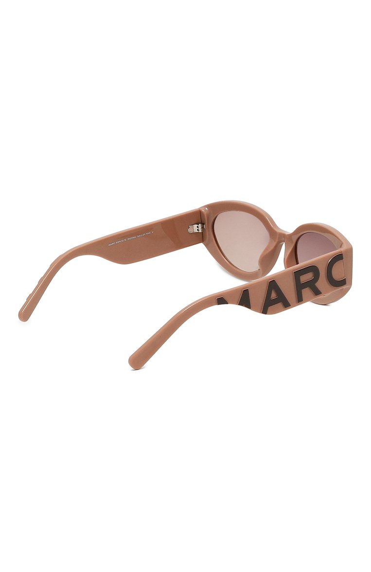 Женские солнцезащитные очки MARC JACOBS (THE) бежевого цвета, арт. MARC 694/G N0Y | Фото 4 (Нос: Не проставлено; Тип очков: С/з; Региональные ограничения белый список (Axapta Mercury): Не проставлено; Материал: Пластик; Оптика Гендер: оптика-женское; Очки форма: Овальные)