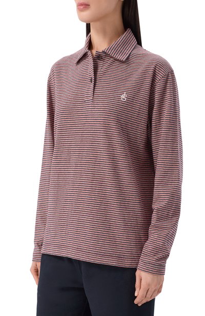 Хлопковое поло JIL SANDER красного цвета по цене 98450 руб., арт. J02GL0126/J20395, фото 3 Хлопковое поло JIL SANDER, арт. J02GL0126/J20395, фото 3