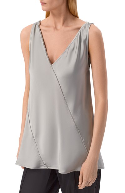 Атласный топ JIL SANDER, арт. J01NC0176/J65022, фото 3