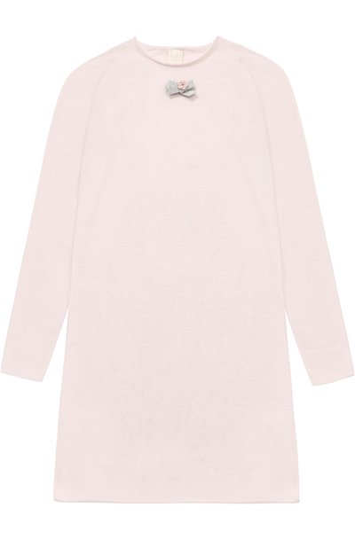 Вязаное мини-платье прямого кроя с бантом и декором KUXO, арт. P710-500/14A-16A, фото 1