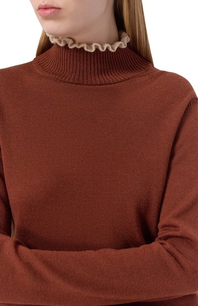 Шерстяная водолазка UNDERCOVER коричневого цвета по цене 54150 руб., арт. UC2E8901, фото 5 Шерстяная водолазка UNDERCOVER, арт. UC2E8901, фото 5