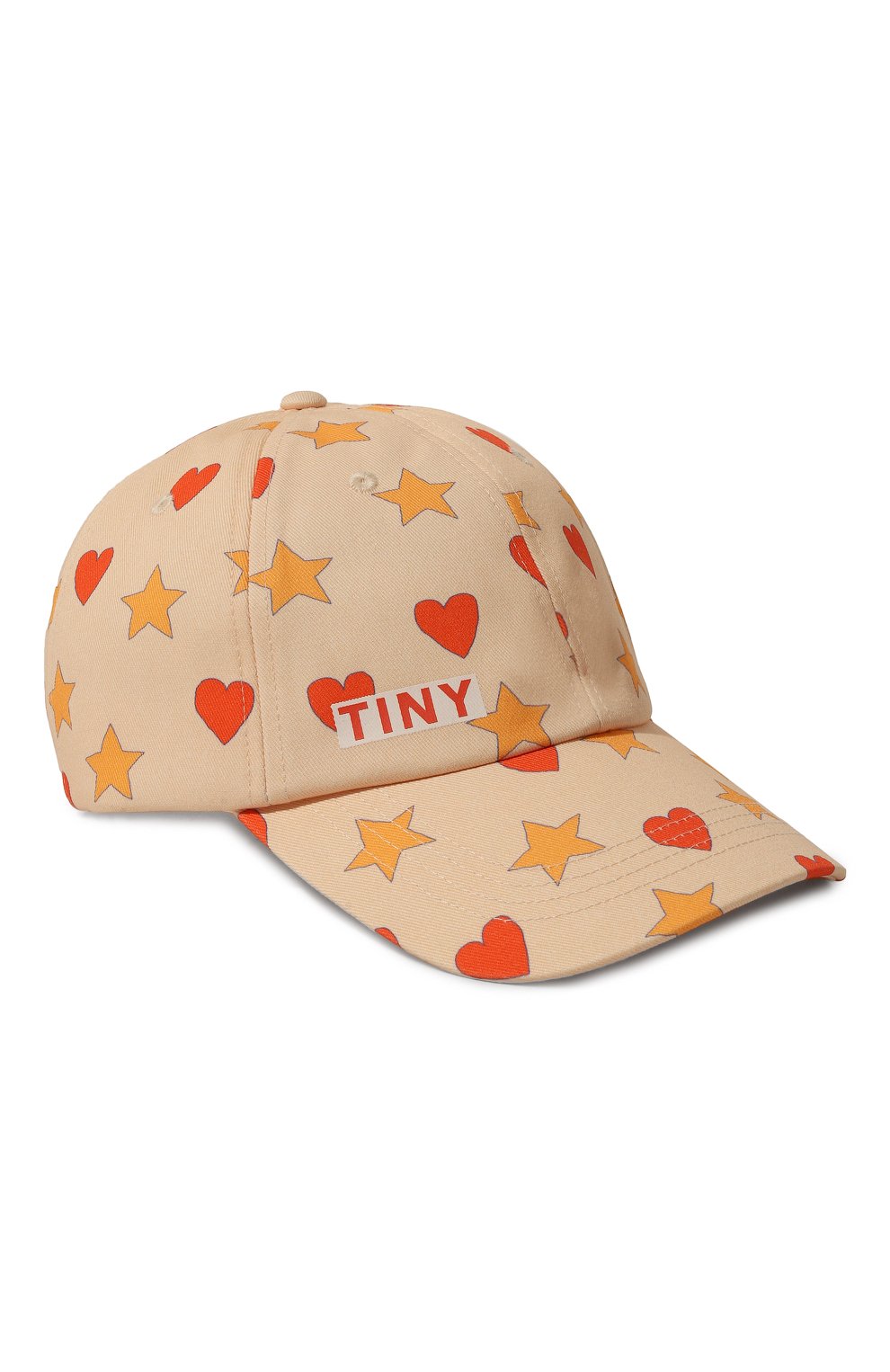Хлопковая бейсболка TINYCOTTONS бежевого цвета по цене 7600 руб., арт. SS24-351, фото 1 Хлопковая бейсболка TINYCOTTONS, арт. SS24-351, фото 1