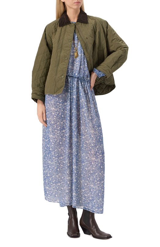 Шелковое платье Weekend Max Mara ENZA Синий  ENZA Фото 2