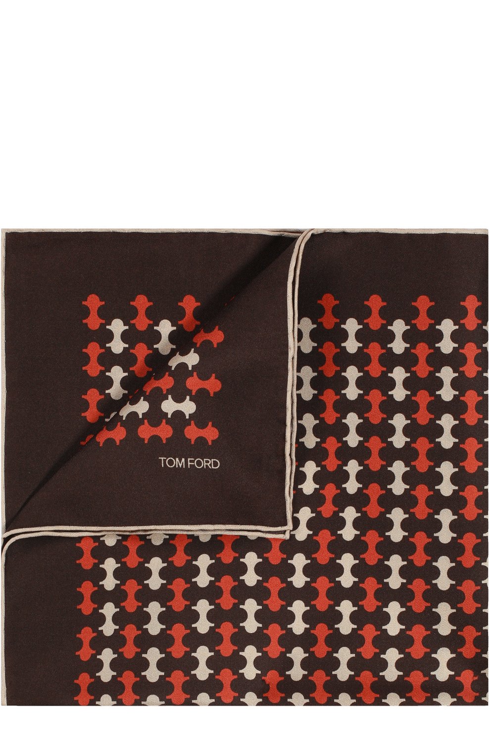 Шелковый платок с узором TOM FORD, арт. 9TF78TF312, фото 1