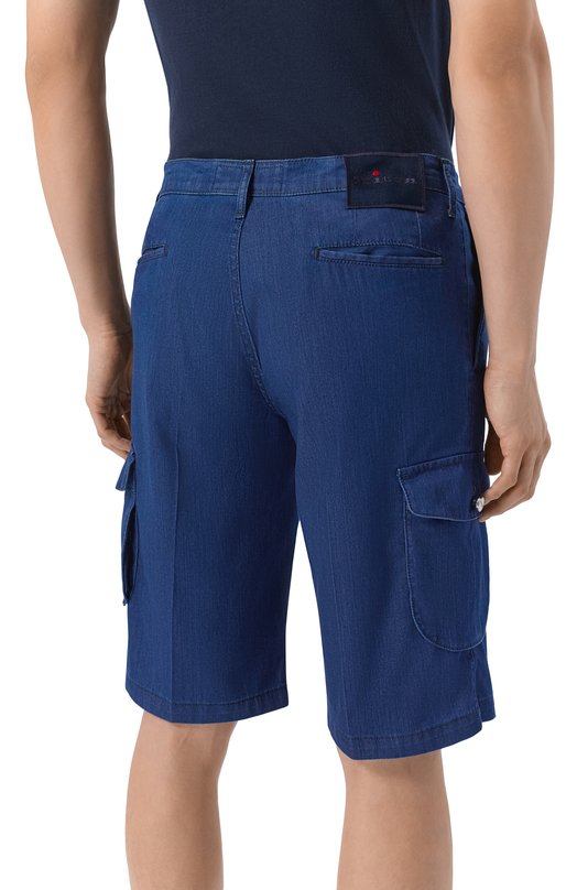 Джинсовые шорты Kiton UFPPBK0622H Синий  UFPPBK0622H Фото 4