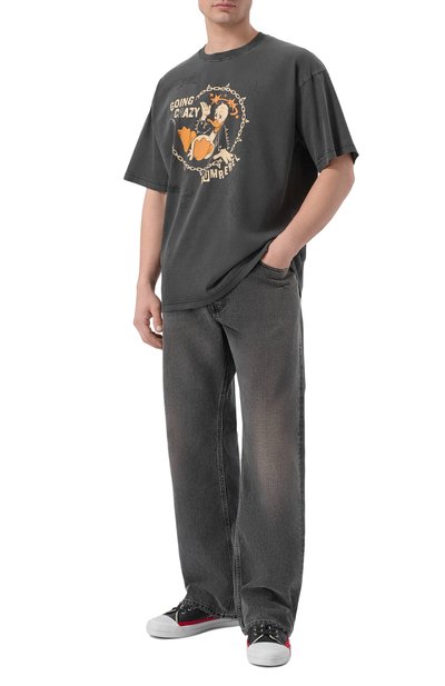 Мужская хлопковая футболка DOMREBEL, арт. M CRAY/T-SHIRT