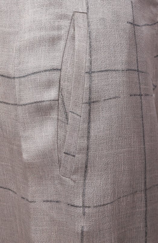 Шелковые брюки Giorgio Armani GW000642/TE13743 Серый  GW000642/TE13743 Фото 6