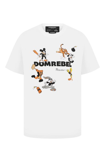 Женская хлопковая футболка DOMREBEL, арт. T00NZ/0VER TEE/W