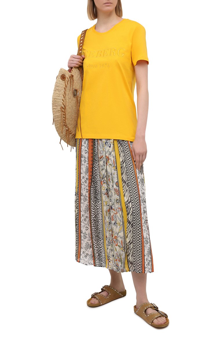 Хлопковая футболка ICEBERG, арт. 21E I2P0/F09A/6301, фото 2