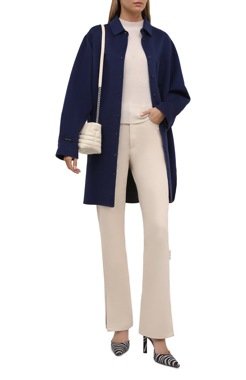 Пальто из шерсти и кашемира MANZONI24, арт. 21M379-DB1/48-52, фото 2