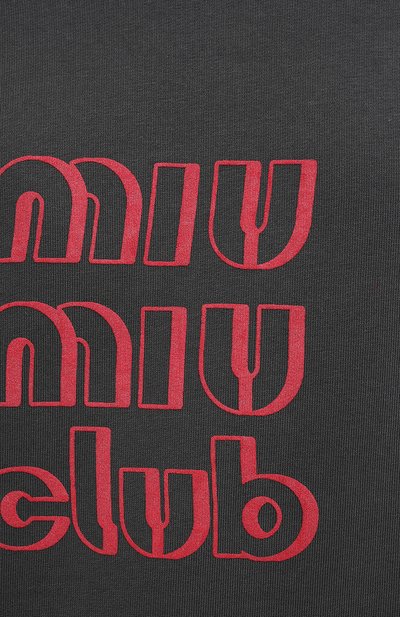 Хлопковый свитшот MIU MIU, арт. MJA810-1IG3-F0D65, фото 5