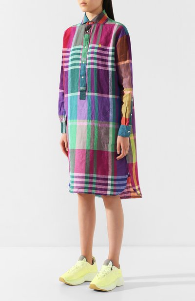 Льняное платье POLO RALPH LAUREN разноцветного цвета по цене 17400 руб., арт. 211792994, фото 3 Льняное платье POLO RALPH LAUREN, арт. 211792994, фото 3