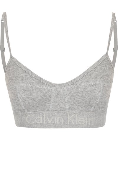 Женский хлопковый бюстгальтер с логотипом бренда CALVIN KLEIN, арт. QF4579E