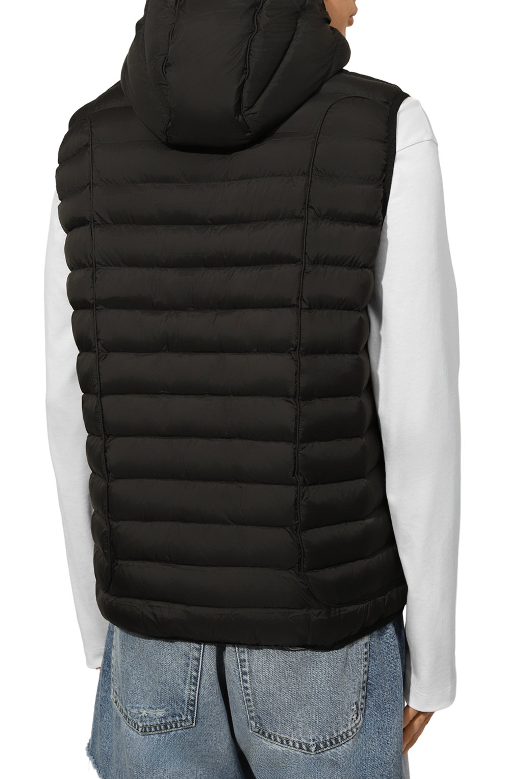 Утепленный жилет DIESEL черного цвета по цене 33050 руб., арт. A14718/0BHAZ, фото 4 Утепленный жилет DIESEL, арт. A14718/0BHAZ, фото 4