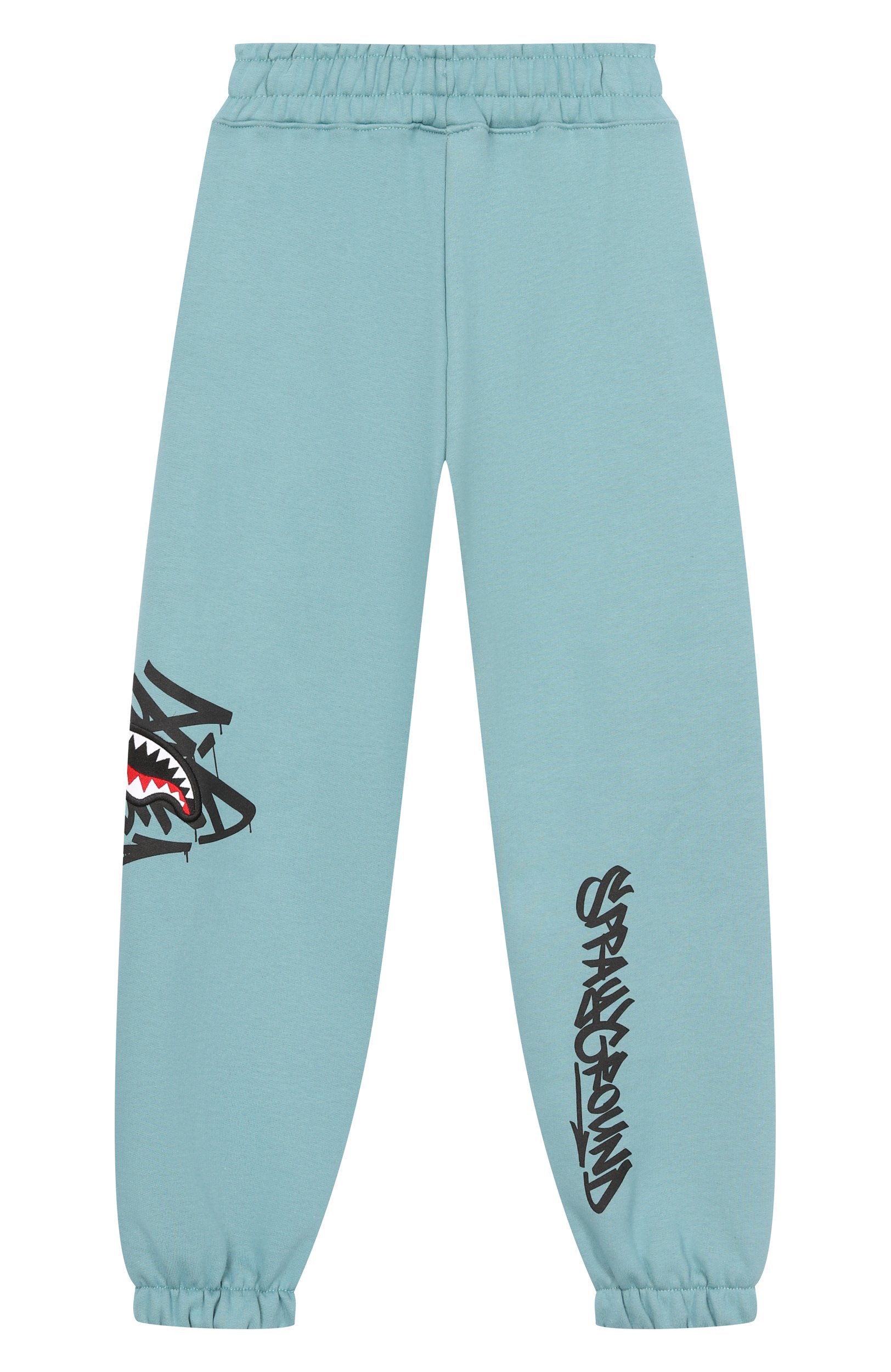 Хлопковые джоггеры SPRAYGROUND, арт. SPY1501GSM0KE/SPRAYGR0UND TAG BAGGY PANTS SM0KE BL, фото 2
