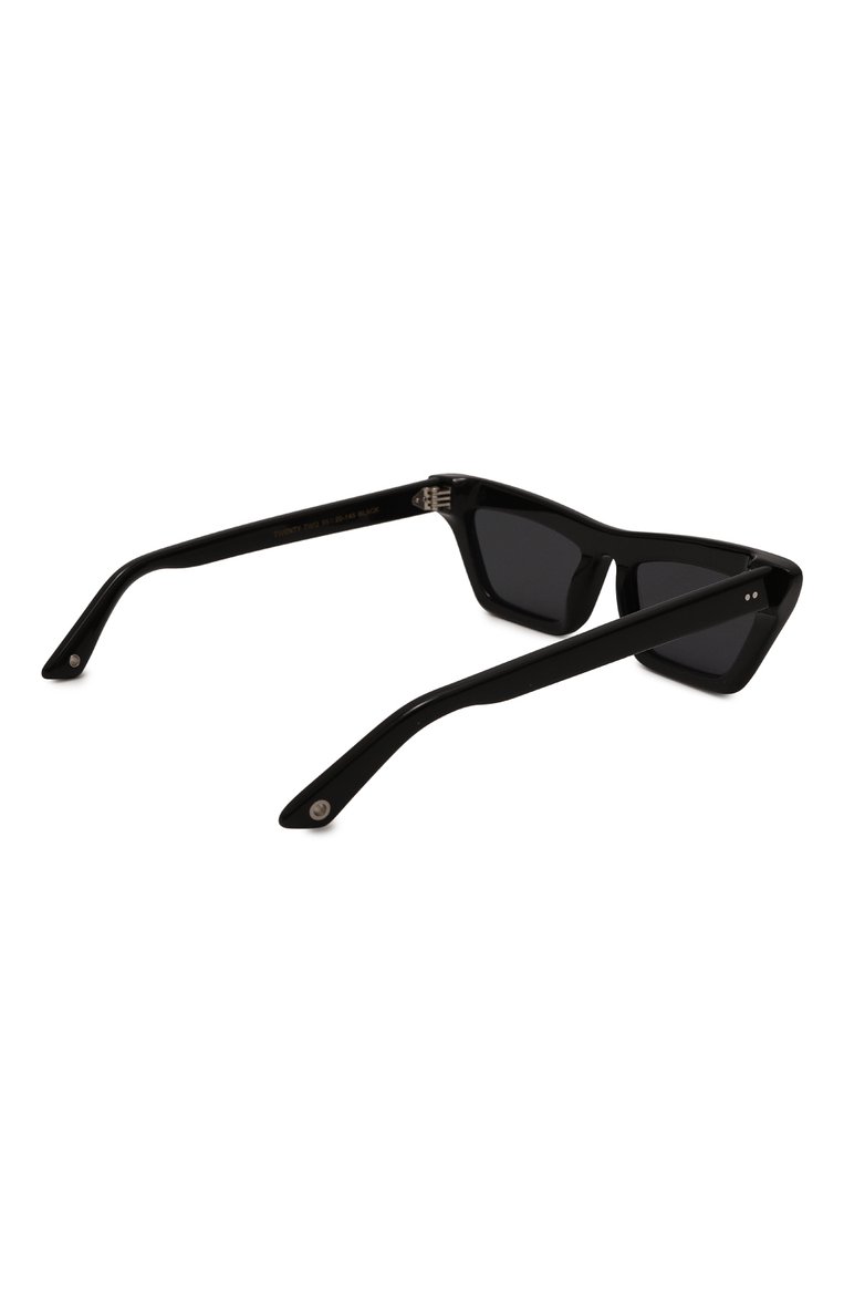 Женские солнцезащитные очки G.O.D. EYEWEAR черного �цвета, арт. TWENTY TW0 BLACK W/GREY LENS | Фото 4 (Тип очков: С/з; Нос: Не проставлено; Региональные ограничения белый список (Axapta Mercury): Не проставлено; Материал: Пластик; Оптика Гендер: оптика-женское; Очки форма: Прямоугольные, Cat-eye)