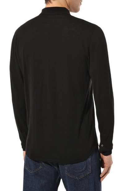 Хлопковая рубашка VAN LAACK черного цвета по цене 23650 руб., арт. SAFIN0/S00174, фото 4 Хлопковая рубашка VAN LAACK, арт. SAFIN0/S00174, фото 4