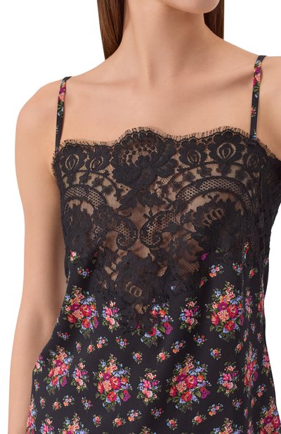 Топ из шелка и хлопка DOLCE & GABBANA, арт. F7BG9T/FSA78, фото 5