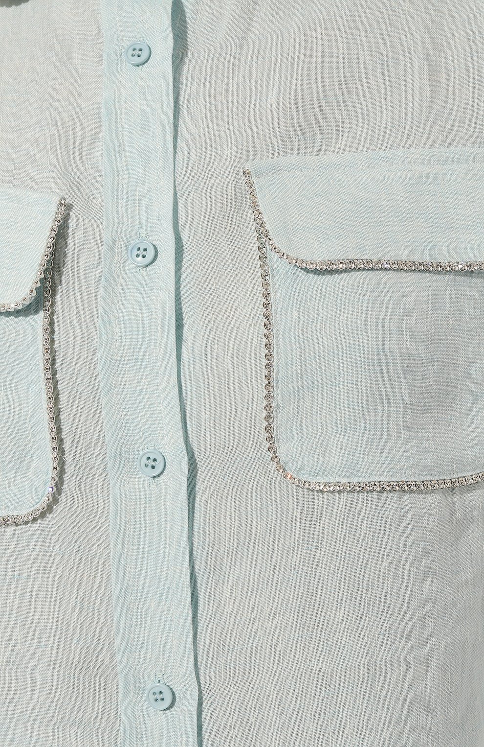 Хлопковая рубашка FORTE DEI MARMI COUTURE светло-голубого цвета по цене 54900 руб., арт. 23SF6106, фото 5 Хлопковая рубашка FORTE DEI MARMI COUTURE, арт. 23SF6106, фото 5