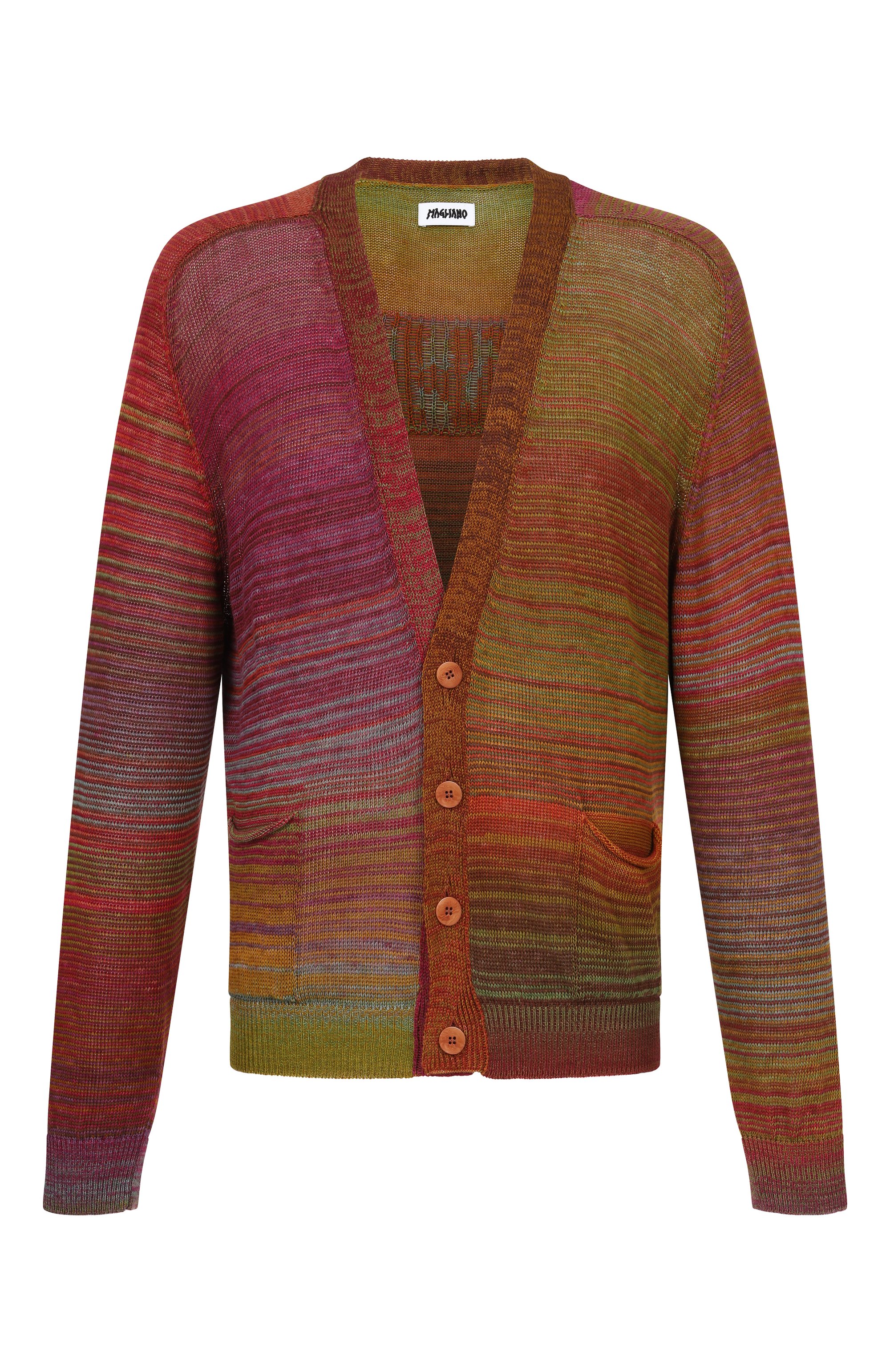 Хлопковый кардиган MAGLIANO разноцветного цвета по цене 95550 руб., арт. MGSS26CA01012, фото 1 Хлопковый кардиган MAGLIANO, арт. MGSS26CA01012, фото 1