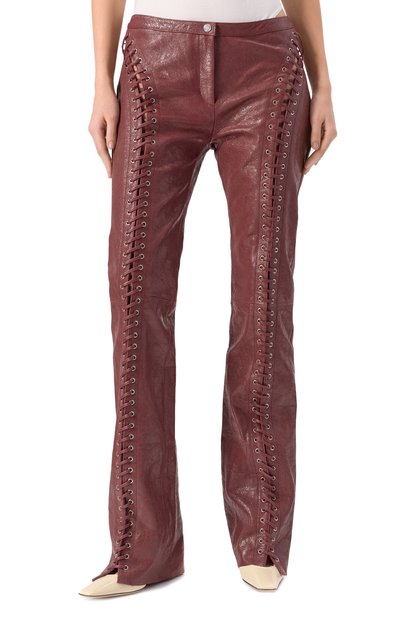 Кожаные брюки BLUMARINE, арт. P54 4L065W, фото 3