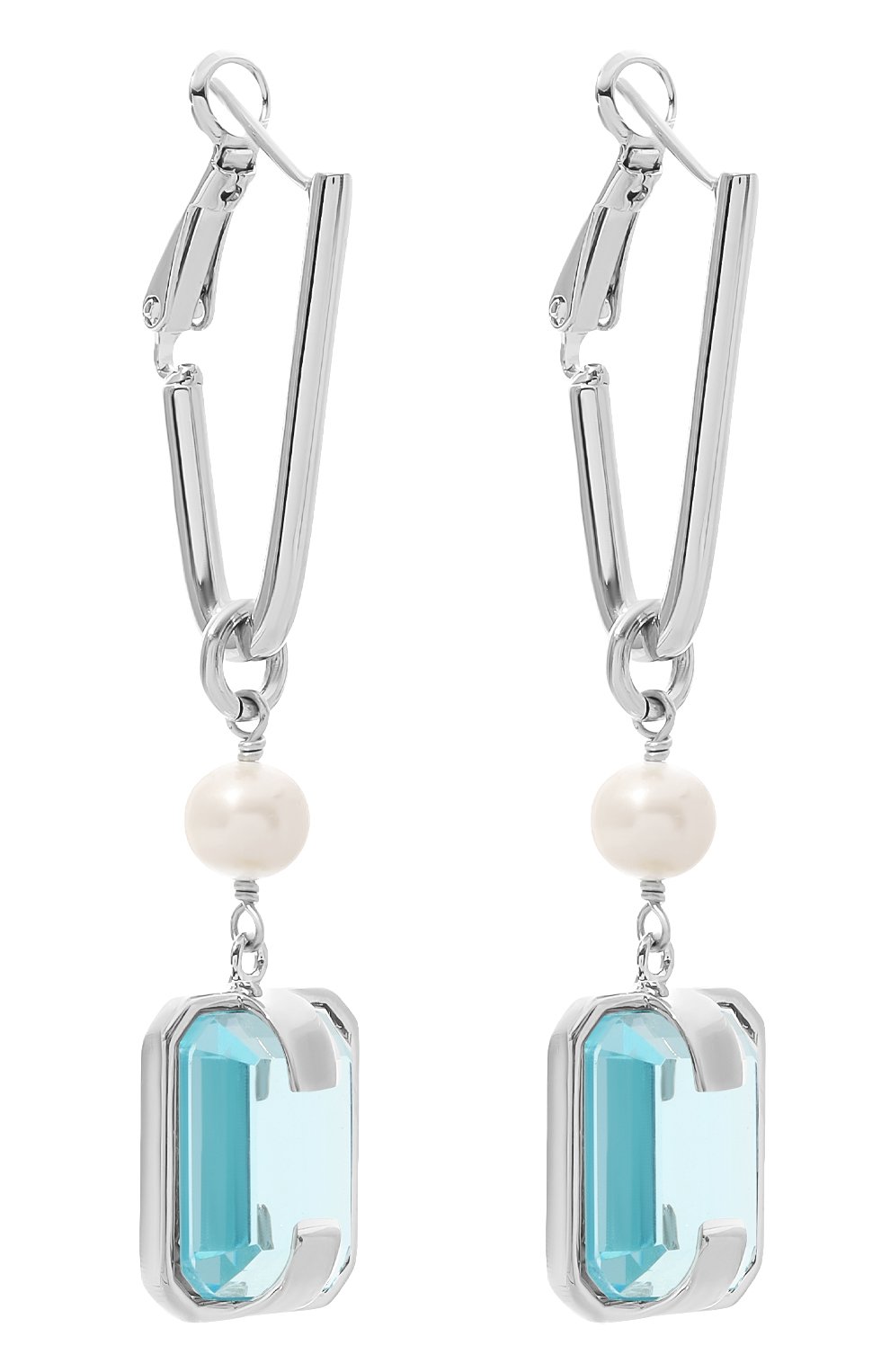Серьги CRYSTALLINE JEWELLERY голубого цвета по цене 13860 руб., арт. 381WNN, фото 3 Серьги CRYSTALLINE JEWELLERY, арт. 381WNN, фото 3