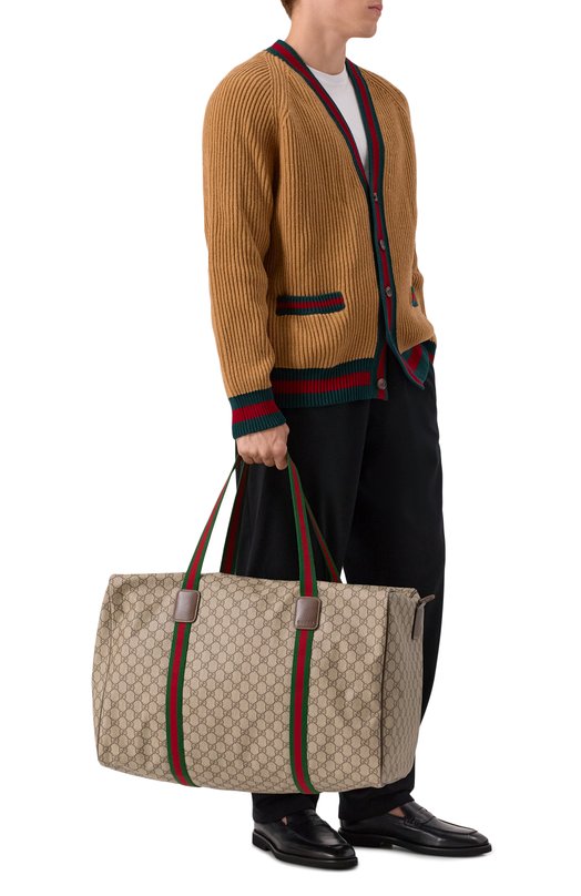 Дорожная сумка GG Supreme Gucci 760152/FACK7 Бежевый  760152/FACK7 Фото 7