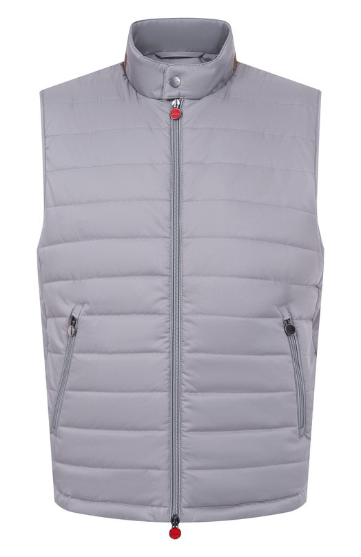 Утепленный жилет Kiton UW2195V0422H08/48-60 Серый UW2195V0422H08/48-60