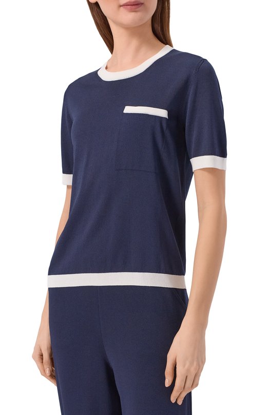 Пуловер из вискозы Gran Sasso 57210/27810 Синий  57210/27810 Фото 3